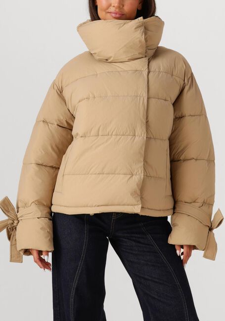 Beige CO'COUTURE Gewatteerde jas MEGAN CROPPED PUFFER JACKET - large