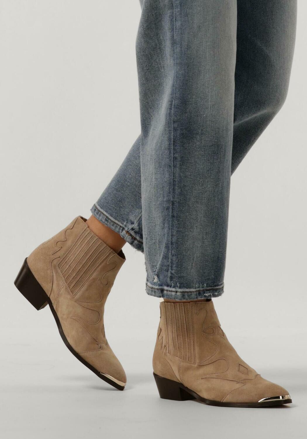 Beige TORAL Enkellaarsjes SONIA | Omoda