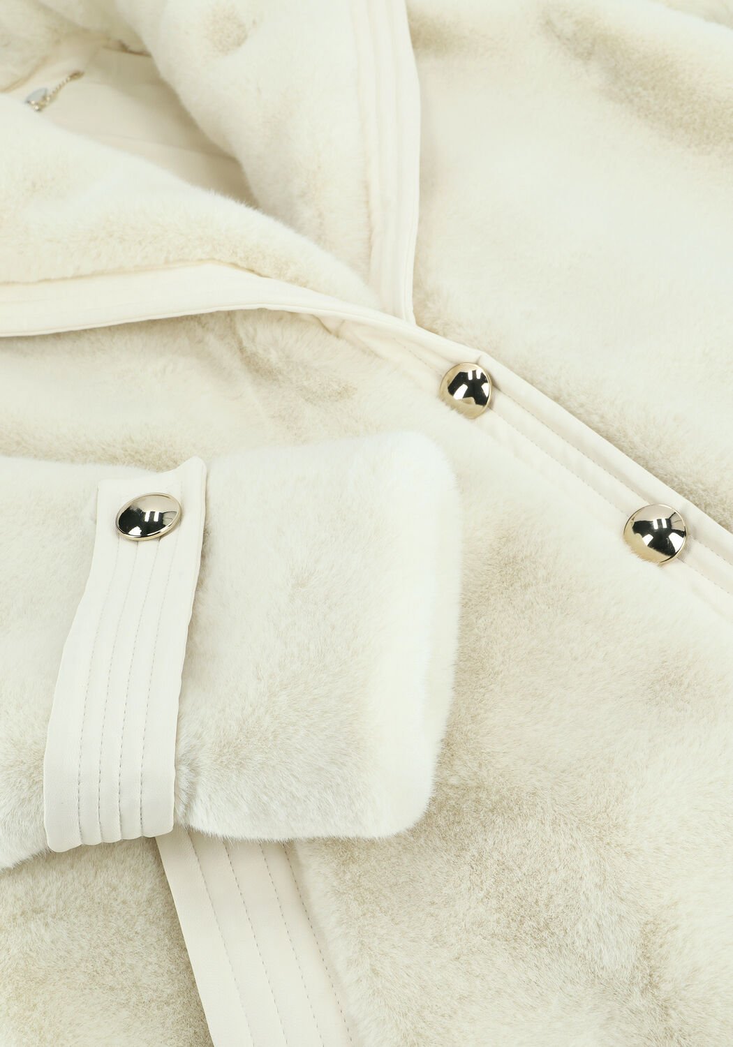 LIU JO Manteau en fausse fourrure CAPPOTTO COLD en blanc Omoda