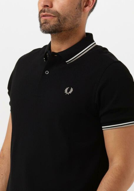 FRED PERRY Polo THE TWIN TIPPED FRED PERRY SHIRT en noir - large