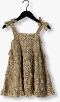 Beige RYLEE + CRU Mini jurk RUFFLED SWING DRESS - medium