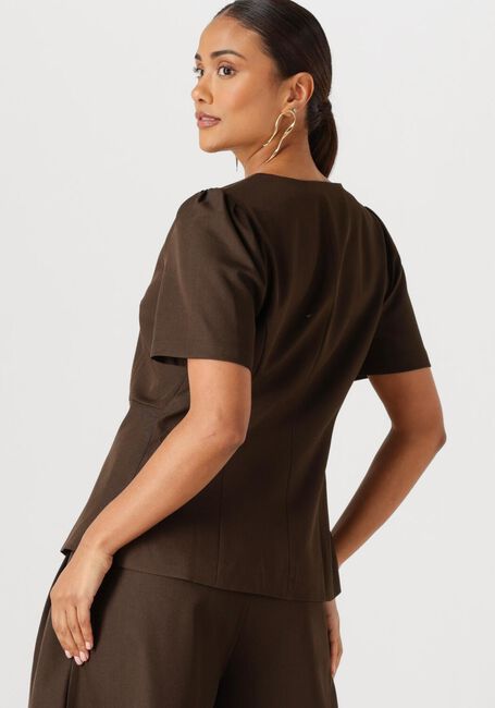 Bruine NEO NOIR  JULES STRUCTURE BLOUSE - large