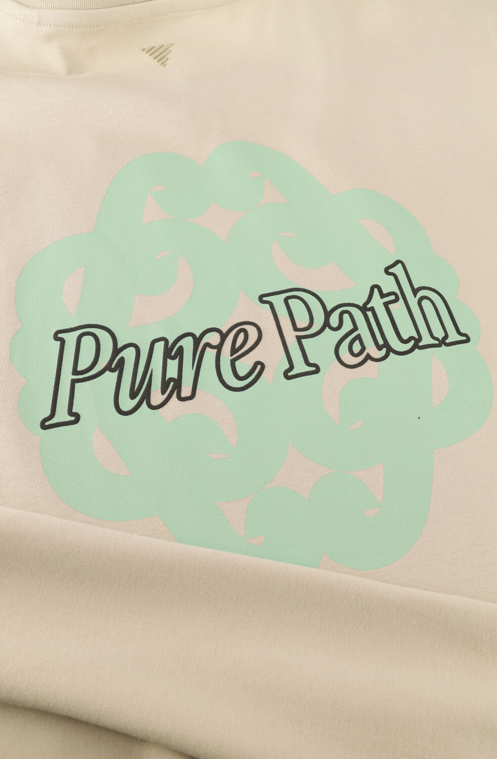 PURE PATH T-shirt BOLD EMBLEM T-SHIRT en beige - large