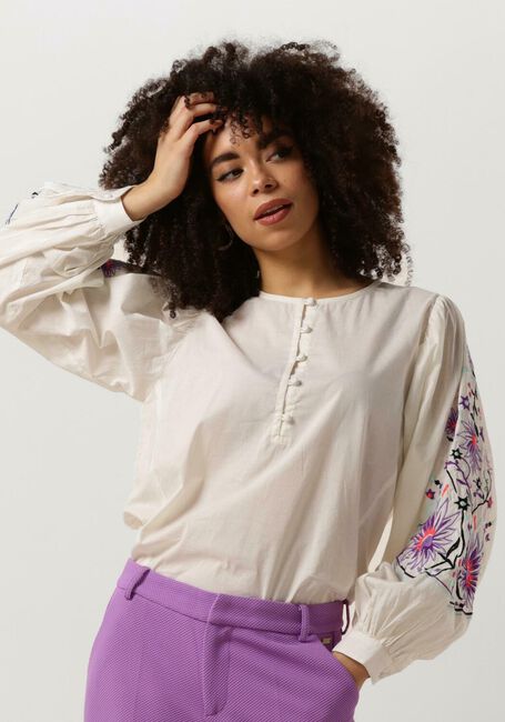 POM AMSTERDAM EMBROIDERY PURPLE BLOUSE Blouses Sable - large