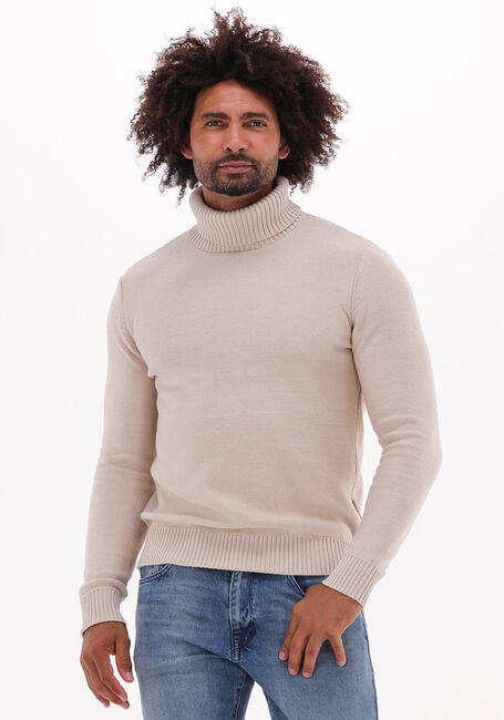 SELECTED HOMME Col roulé AXEL LS KNIT ROLL NECK Sable - large