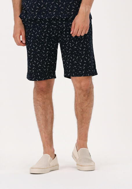 Donkerblauwe SCOTCH & SODA Korte broek STUART PRINTED PIMA COTTON SHORT - large