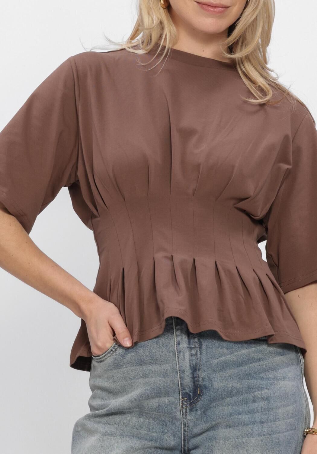 Bruine GESTUZ Top GZINEZ TEE - large