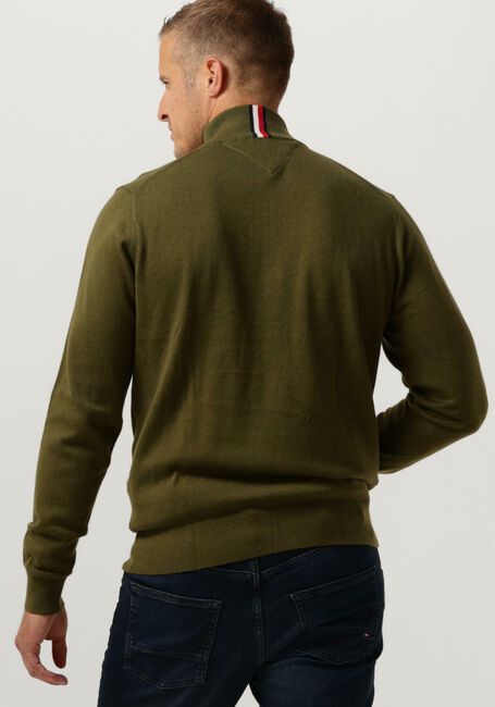 Pull Tommy Hilfiger Pima Vert pour Homme