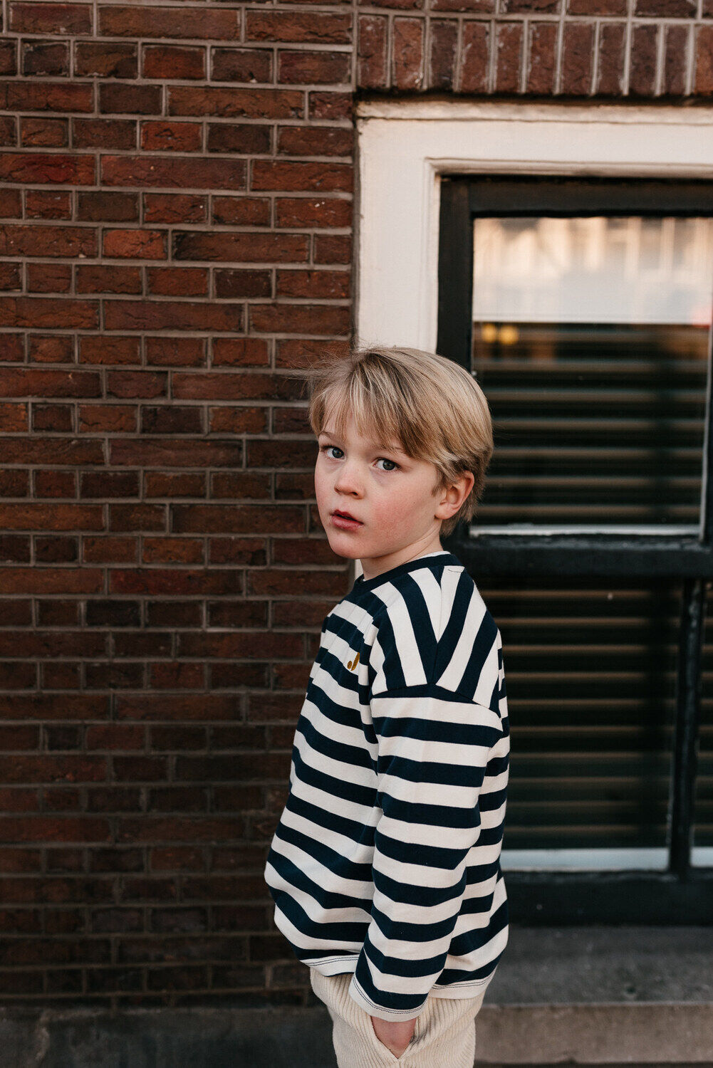 JENEST T-shirt MOOS OVERSIZED LS T-SHIRT en multicolore - large