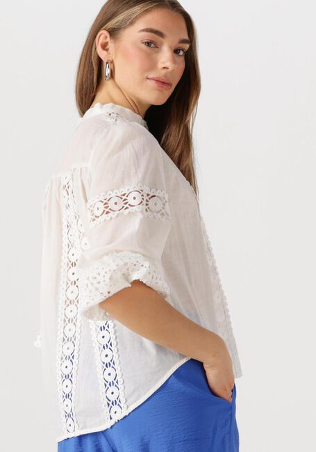 Witte LOLLYS LAUNDRY  JUNELL SHIRT LS - large