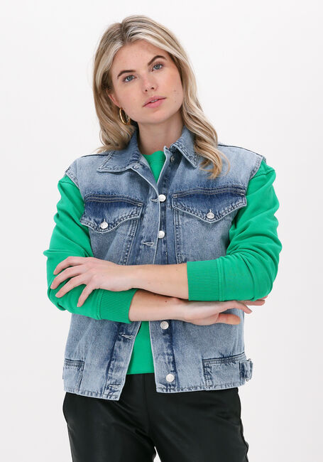 Blauwe ALIX THE LABEL Spijkerjas EMBROIDERD DENIM WAISTCOAT 313 - large