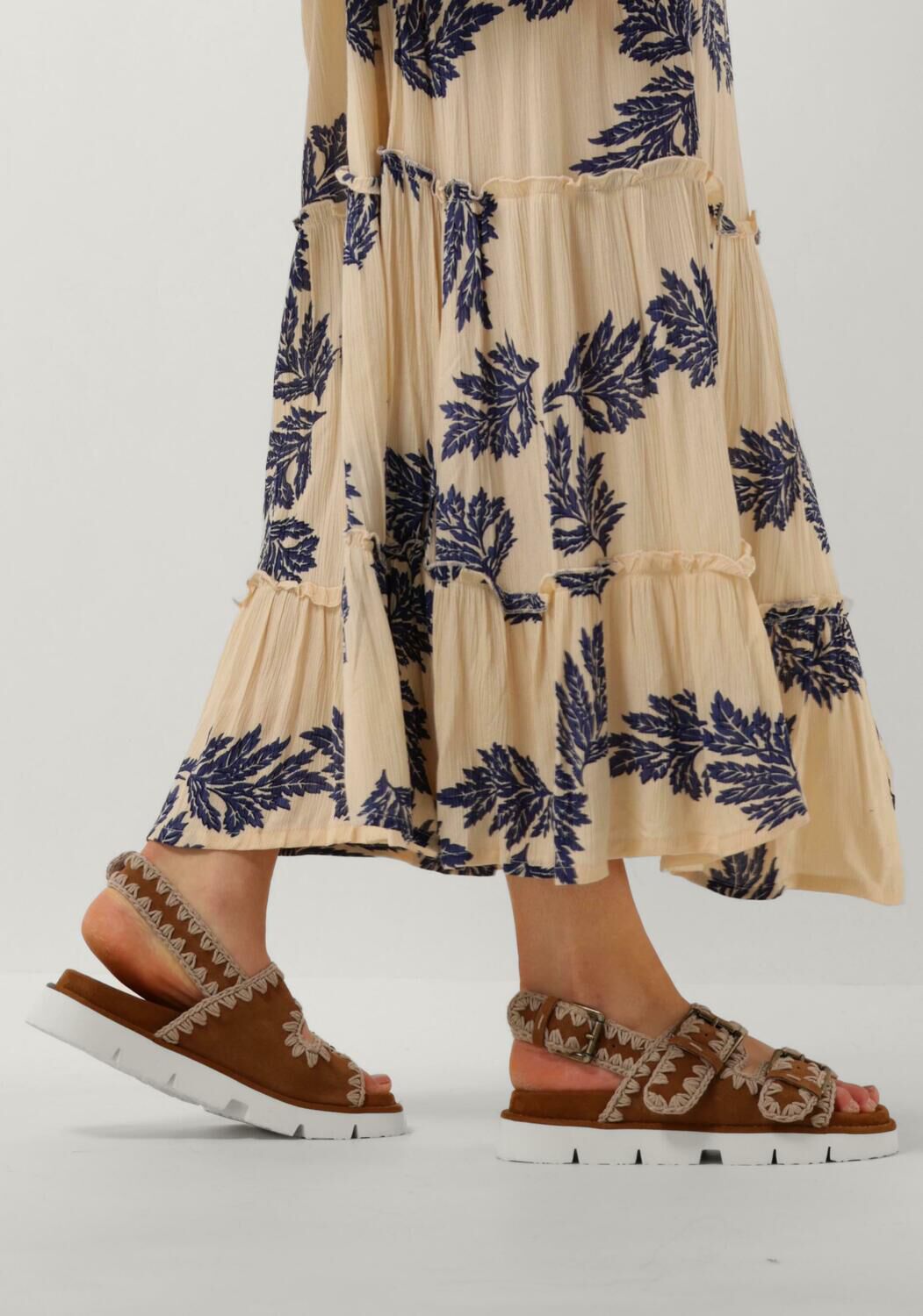 MOU Sandales plates NEW BIO 02 en cognac - large