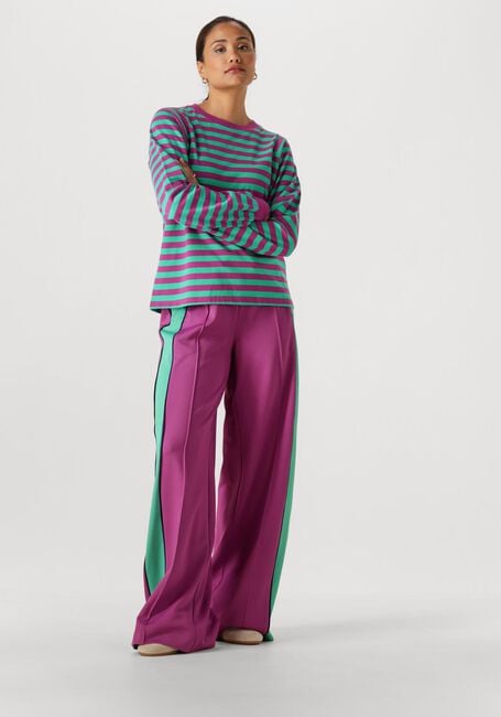 Paarse POM AMSTERDAM Broeken/jumpsuits TRACKPANTS COLOURBLOCK WILD PURPLE - large