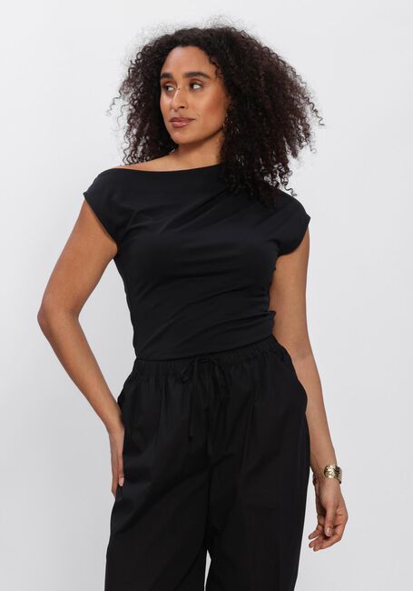 SELECTED WOMEN Haut SLFMOLLY SS TOP en noir - large