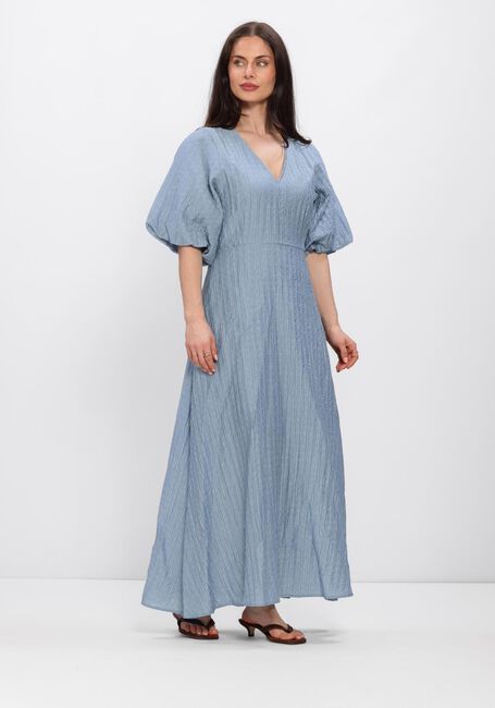 SELECTED WOMEN Robe midi SLFMADDIE SS CLOSED BACK MIDI DRESS en bleu - large