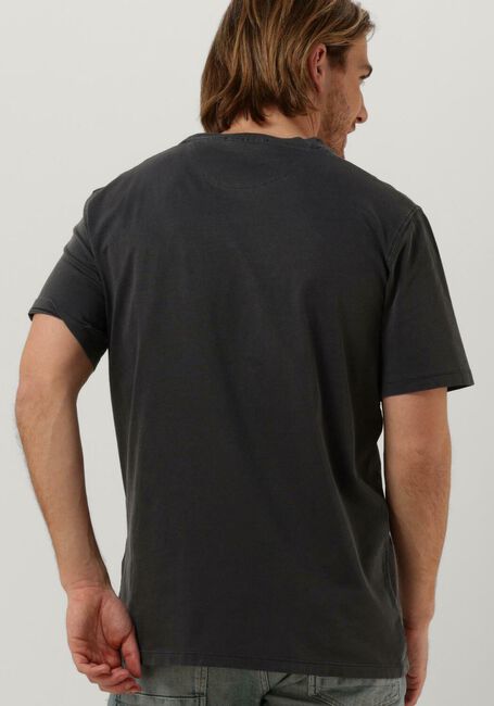 Zwarte SCOTCH & SODA T-shirt GARMENT DYE LOGO EMBROIDERY TEE - large