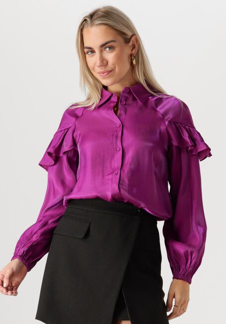 Paarse JANSEN AMSTERDAM  SQ783 BLOUSE BLISS - large