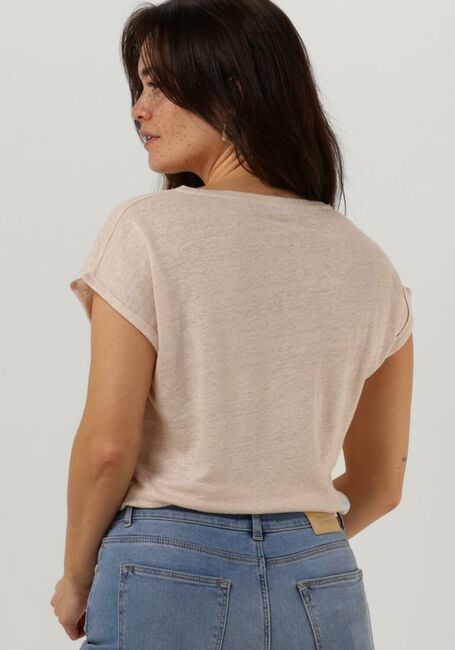 BY-BAR T-shirt MILA ORGANIC LINEN TOP &Eacute;cru - large