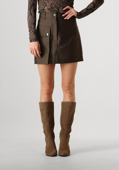 SECOND FEMALE Mini-jupe OREGON SKIRT Kaki - large