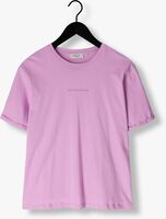 Paarse MSCH COPENHAGEN T-shirt MSCHTERINA ORGANIC SMALL LOGO TEE