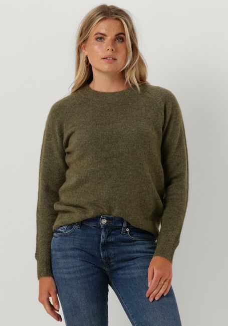 SELECTED FEMME Pull SLFLULU LS KNIT O-NECK B Vert foncé - large