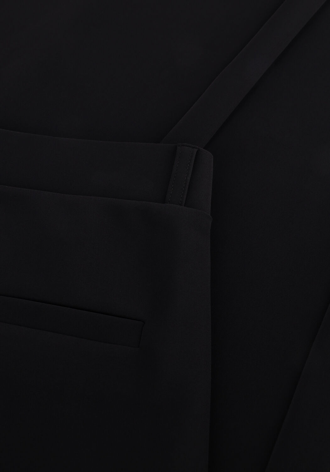 Zwarte STUDIO ANNELOES Wijde broek LEXIE BONDED TROUSERS - large