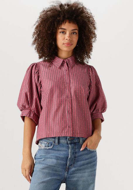 Roze NEO NOIR  ETTA SOFT STRIPE STONE SHIRT - large