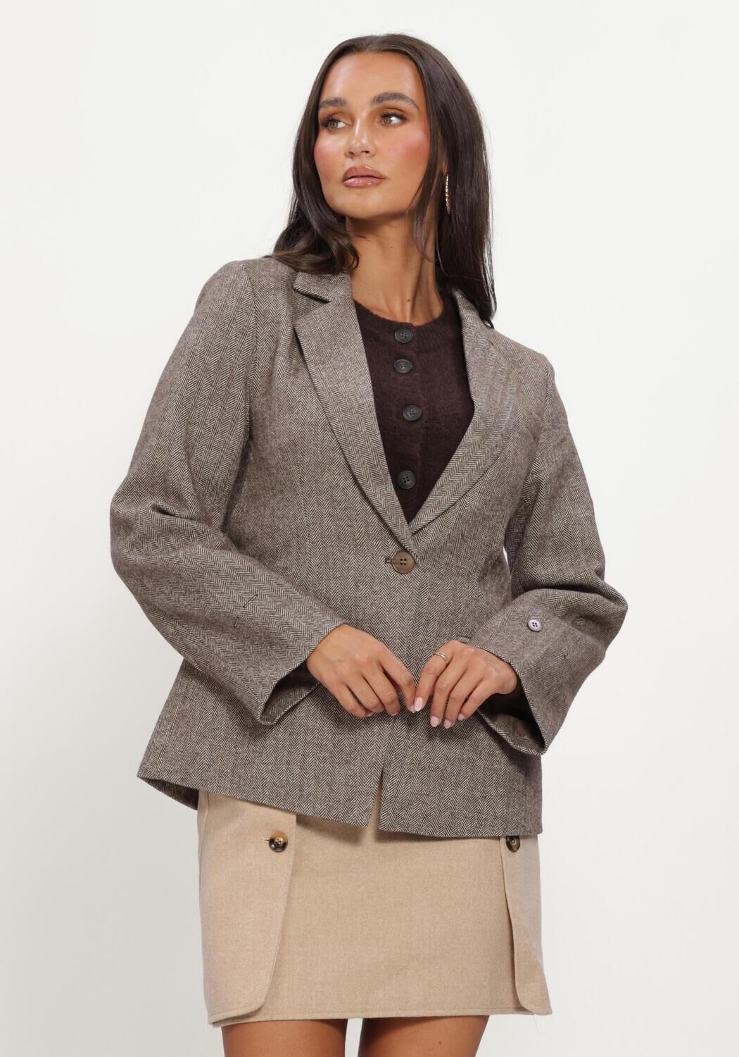YDENCE Blazer BLAZER PRIM en marron - large