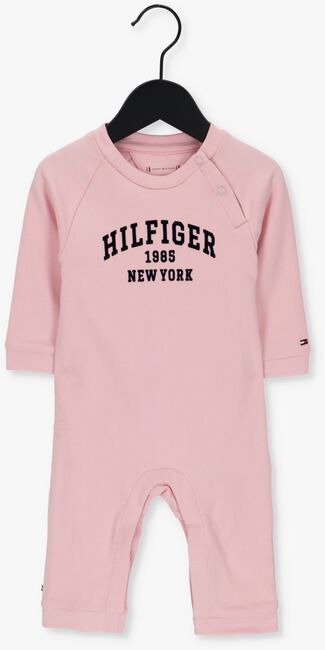 TOMMY HILFIGER  BABY VARSITY COVERALL Rose clair - large