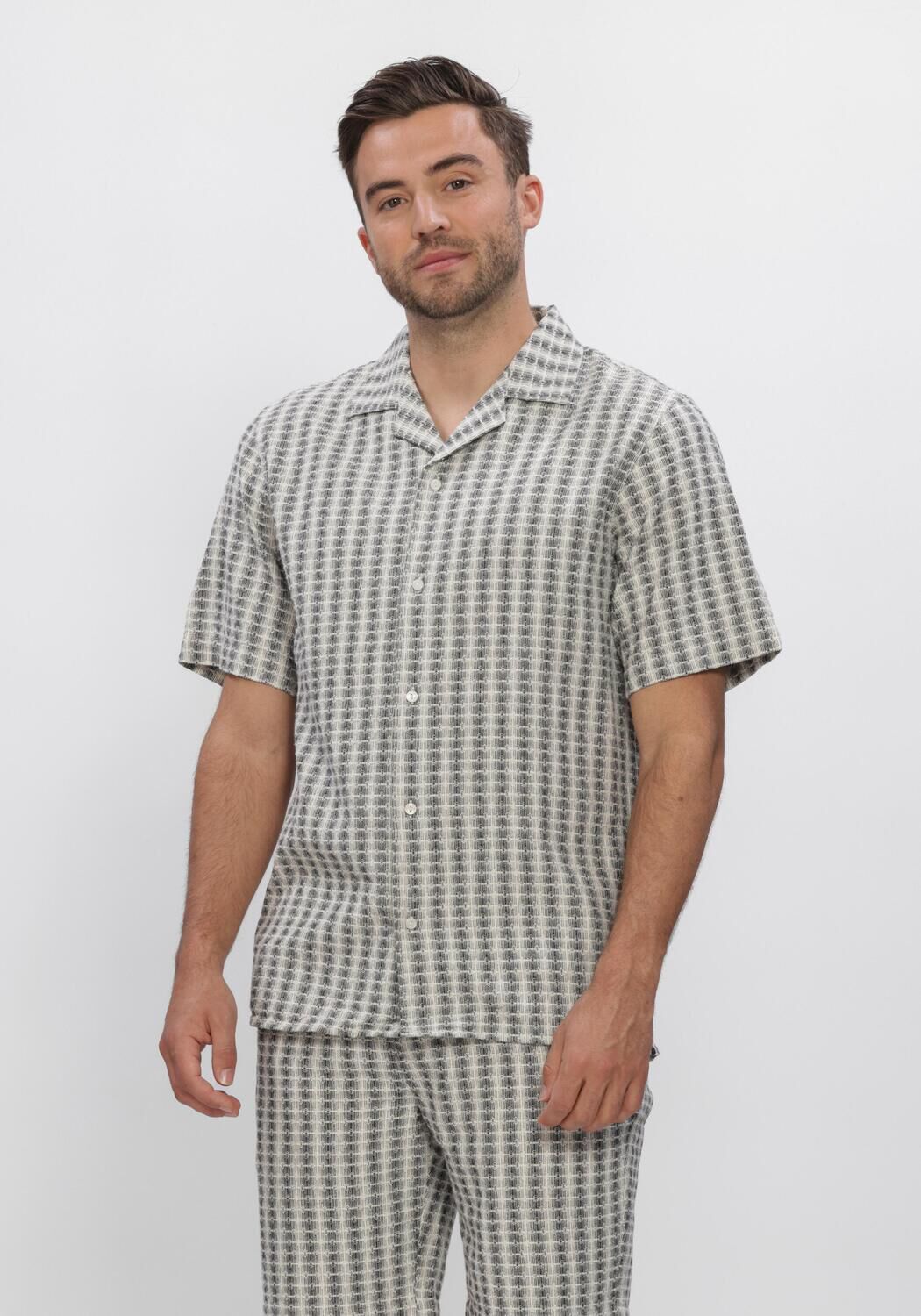 DSTREZZED Chemise d&eacute;contract&eacute; LUCAS RESORT SHIRT en bleu - large