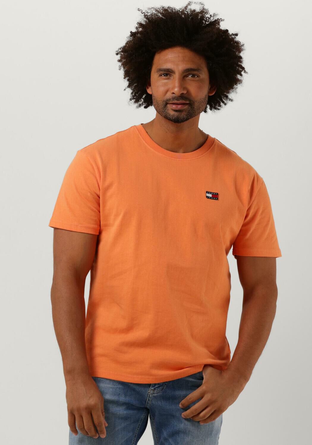 Tommy jeans orange t shirt cheap