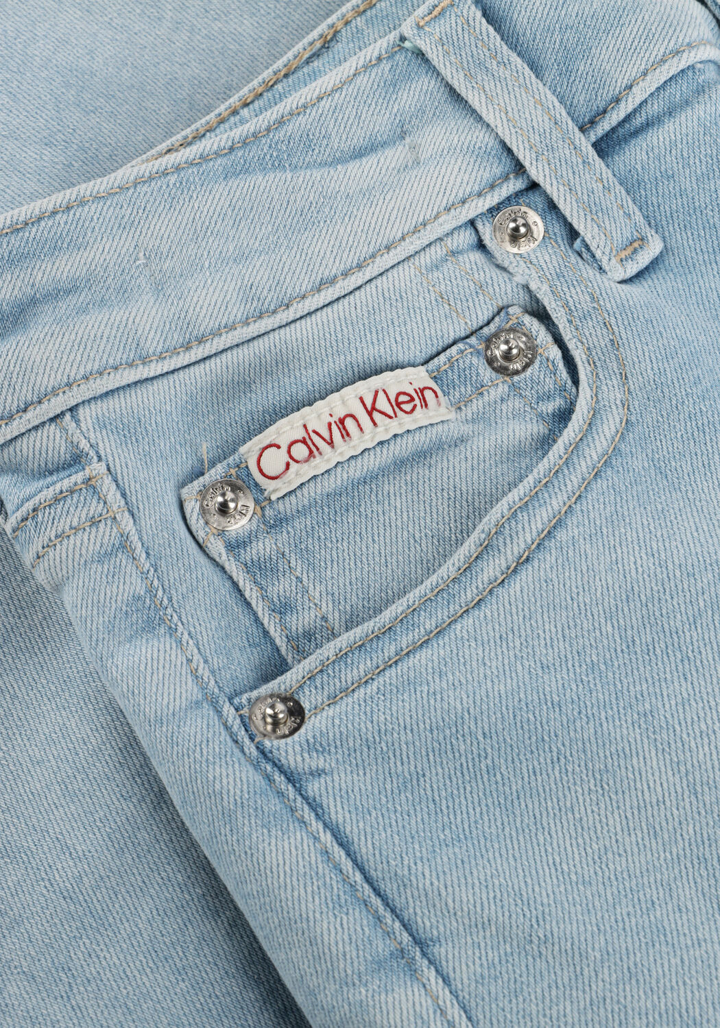 Lichtblauwe CALVIN KLEIN Skinny jeans HIGH RISE SKINNY - large