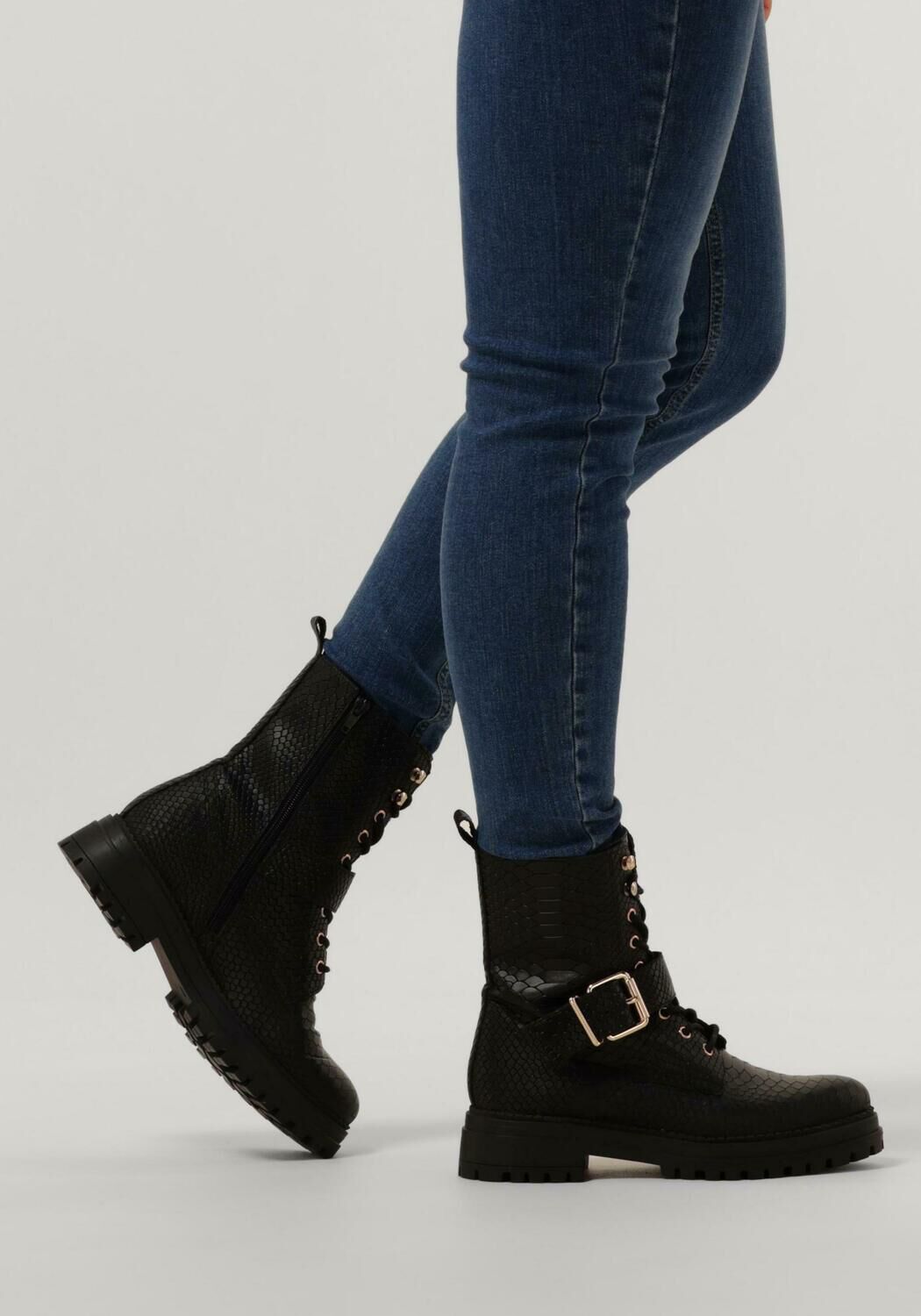 OMODA Bottines &agrave; lacets LUNA-42 en noir - large
