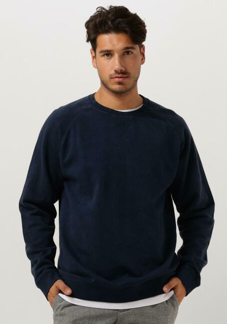 ANERKJENDT Pull AKRUBEN COTTON CREW SWEAT Bleu foncé - large