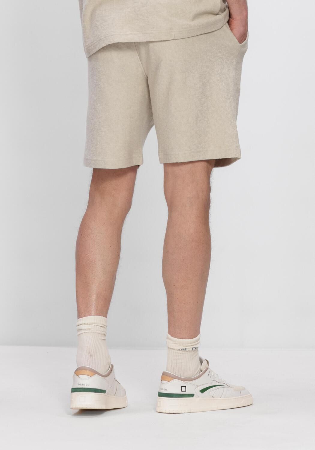 AIRFORCE Pantalon courte WOVEN SHORT PANTS en beige - large