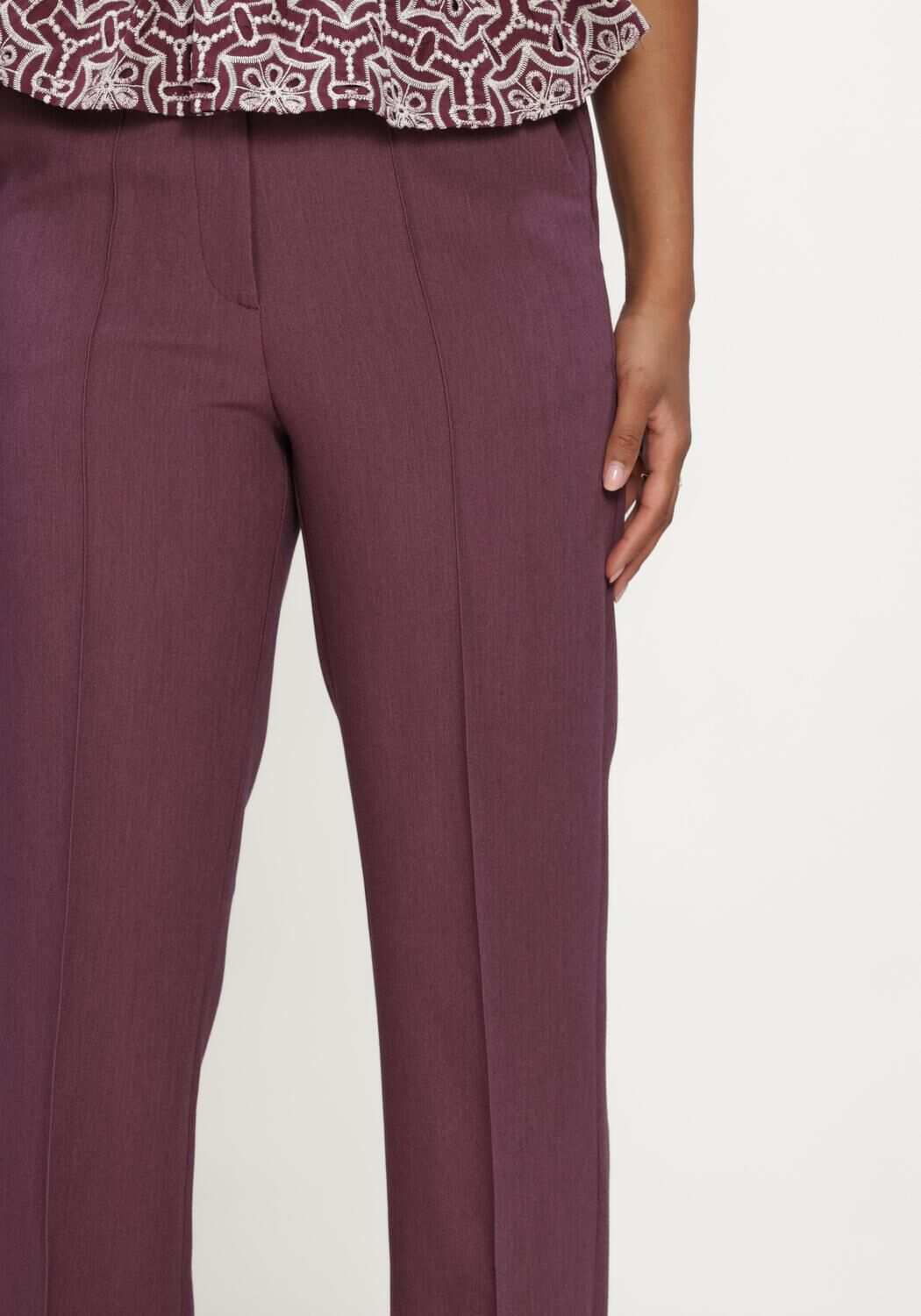 AAIKO Pantalon CHANTALLE R PES 345 Bordeaux - large