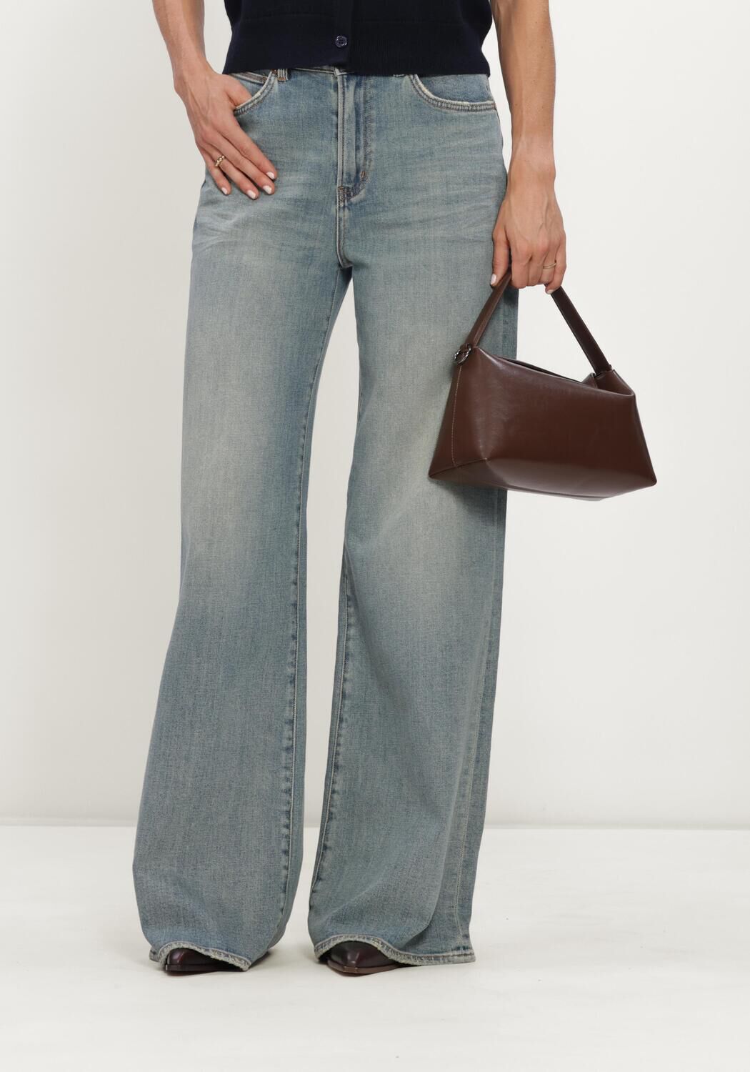 Lichtblauwe CIRCLE OF TRUST Wide jeans FABI DNM - large