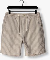 SCOTCH & SODA Pantalon courte FAVE - PRINTED COTTON/LINEN BERMUDA SHORT Sable