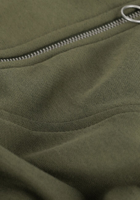 SCOTCH & SODA Mini robe ZIPPED NECK SWEAT DRESS WITH PUFFED SLEEVES en vert - large