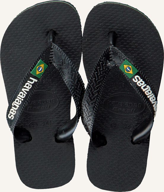 Zwarte HAVAIANAS Slippers BRASIL LOGO KIDS Zwarte HAVAIANAS Slippers BRASIL LOGO KIDS - large