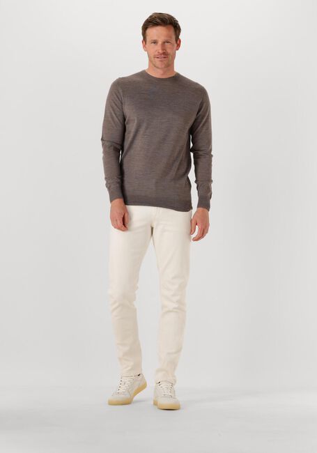 Bruine PROFUOMO Trui PULLOVER CREWNECK MERINO - large