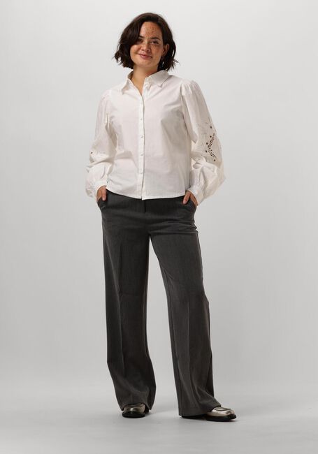 Donkergrijze Y.A.S. Pantalon YASLIKKA HW WIDE PANTS - large