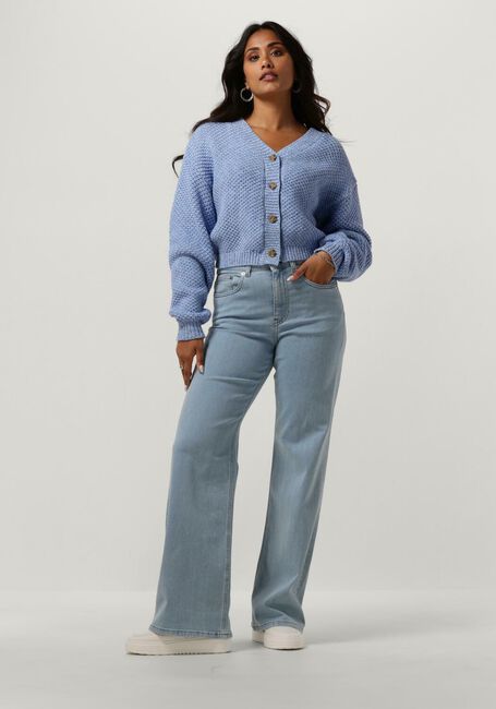 ANOTHER LABEL Gilet ZHOUR KNITTED CARDIGAN L/S en bleu - large