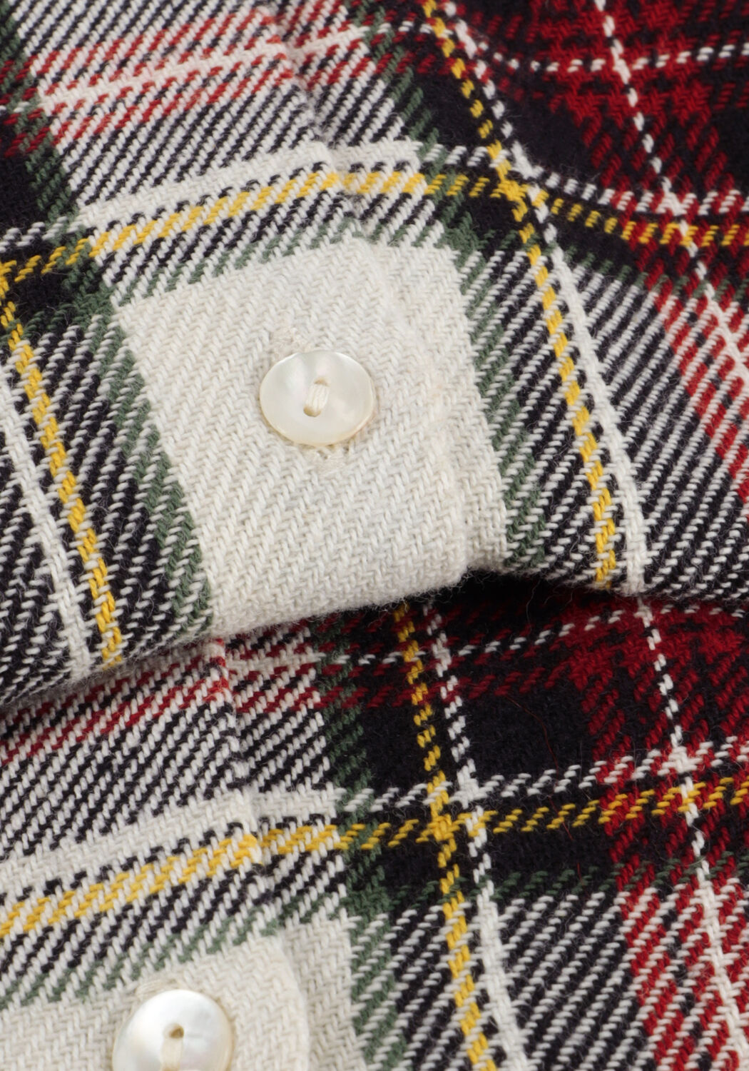 Witte BY-BAR  SARAH SHORT CHECK BLOUSE - large