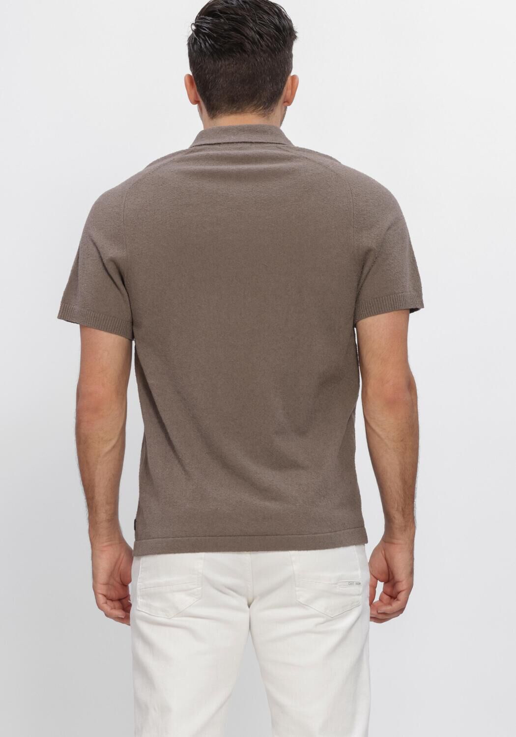 Taupe DSTREZZED Polo PETTAR POLO - large