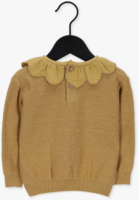 QUINCY MAE Pull PETAL KNIT SWEATER Ocre - large