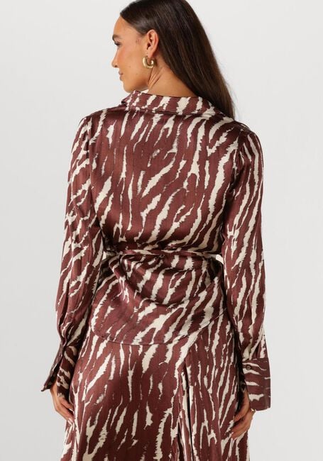 Bruine ROUGE EDIT  ROUSHIANA LS PRINTED RESORT COLLAR SHIRT - large