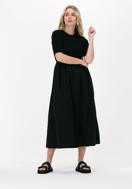 Zwarte GESTUZ Midi jurk ABEL SS DRESS - large