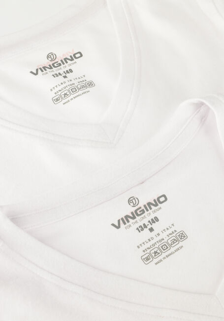 Sloppenwijk kool dramatisch Witte VINGINO T-shirt BOYS T-SHIRT V-NECK (2-PACK) | Omoda