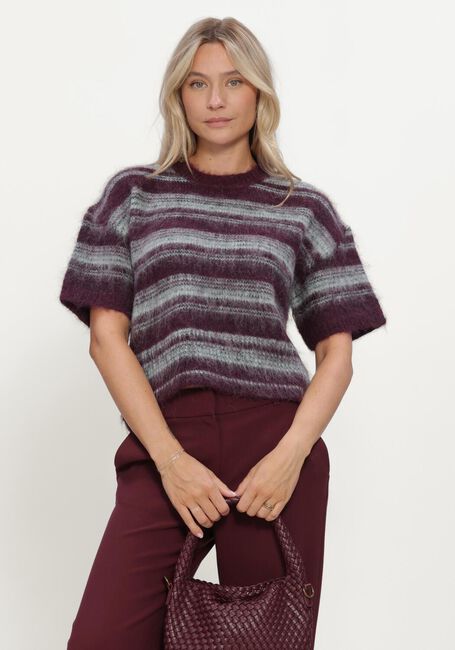 MSCH COPENHAGEN Pull MSCHLYCIE 2/4 PULLOVER STP Bordeaux - large